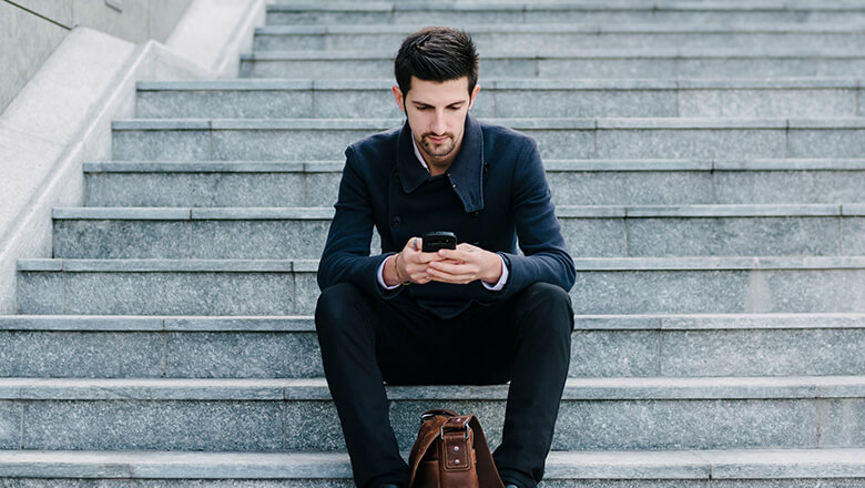 businessman on phone