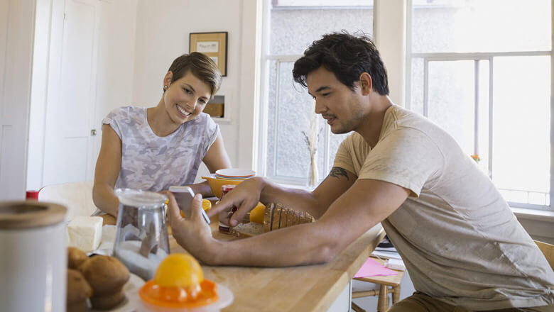 couple in the kitchen