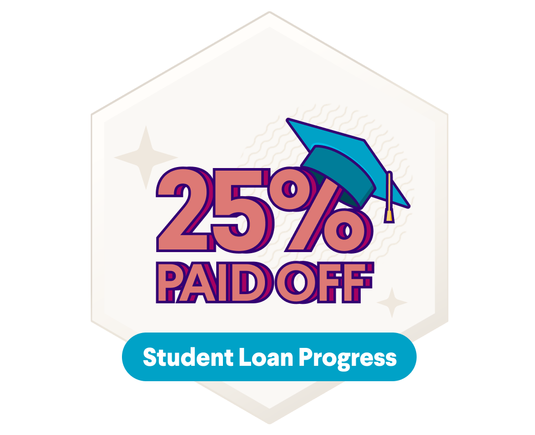 Student Loan Progress: 25% Paid Off