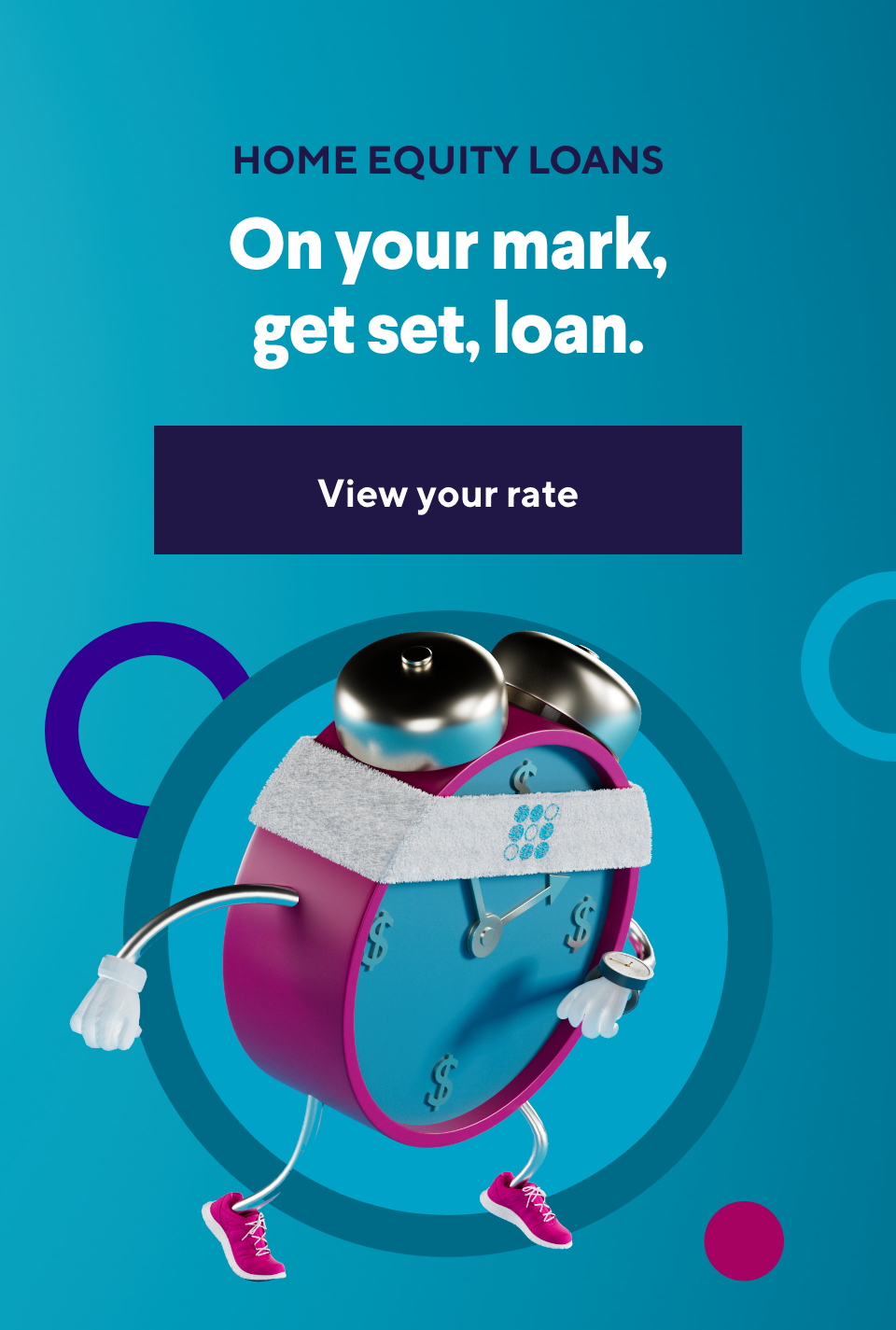 On your mark, get set, loan.