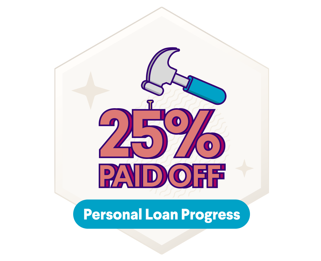 Personal Loan Progress: 25% Paid Off
