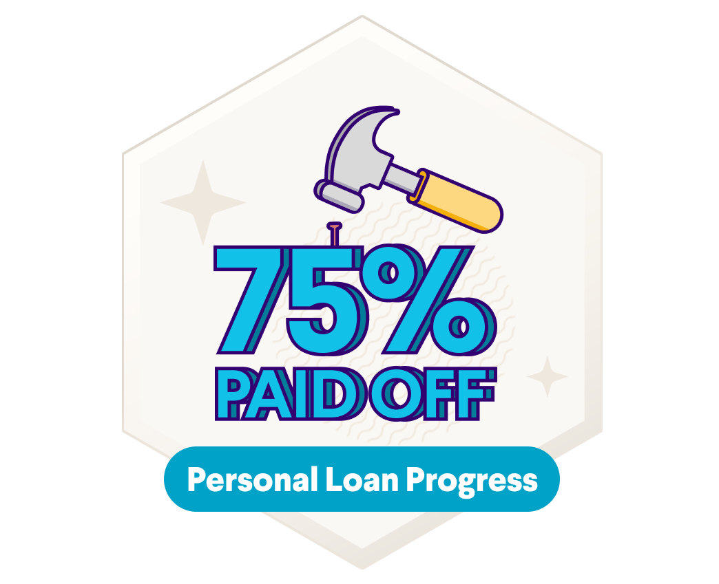 Personal Loan Progress: 75% Paid Off