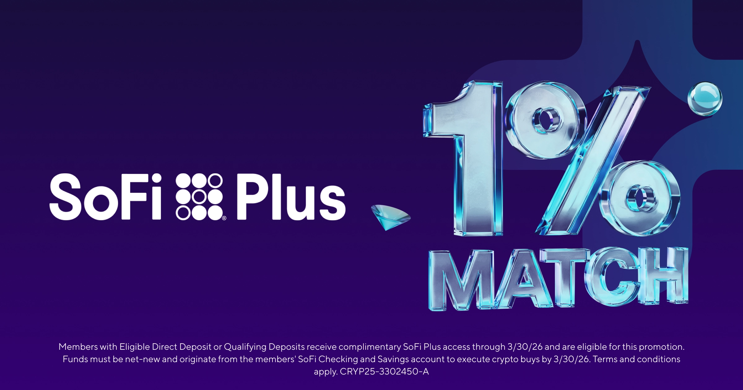 SoFi Plus Crypto 1% Match | SoFi