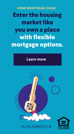 Enter the housing market like you own a place with flexible mortgage options. Learn more