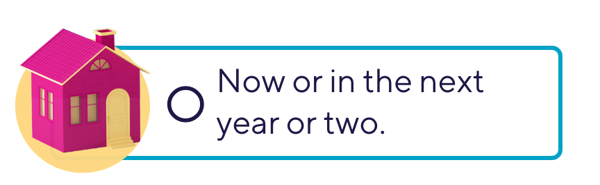 Now or in the next year or two.