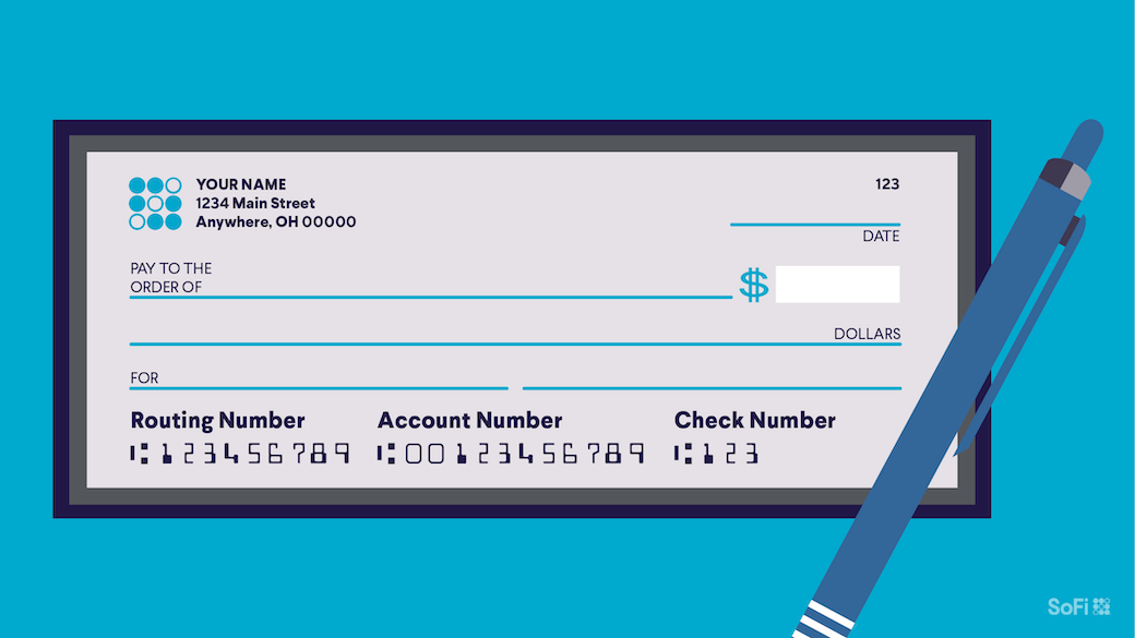 blank check with ach routing number