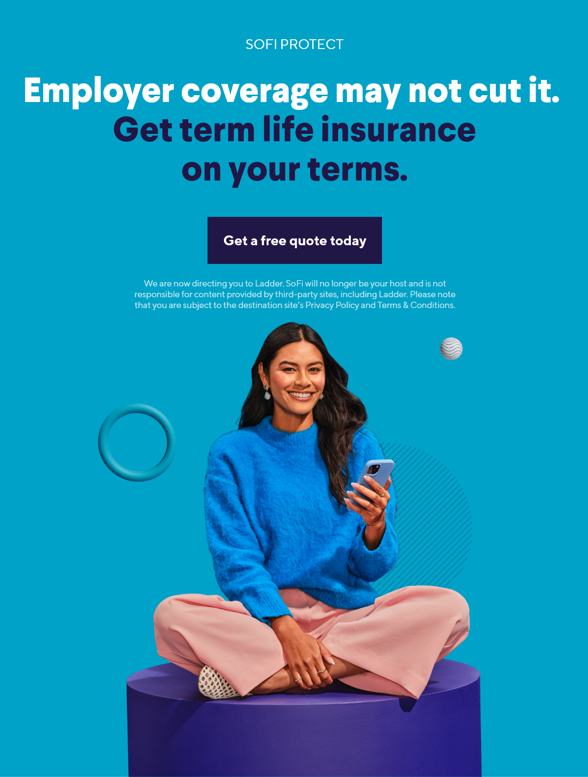 Employer coverage may not cut it. Get term life insurance on your terms.