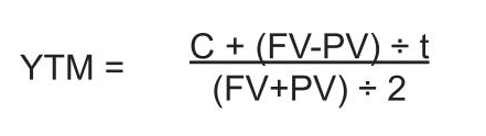 yield to maturity formula