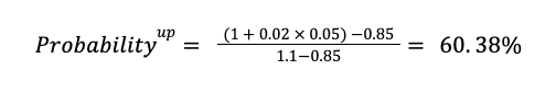 probability-for-an-up-move-substituting-into-the-equation