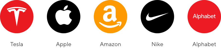 Tesla | Apple | Amazon | Nike | Alphabet