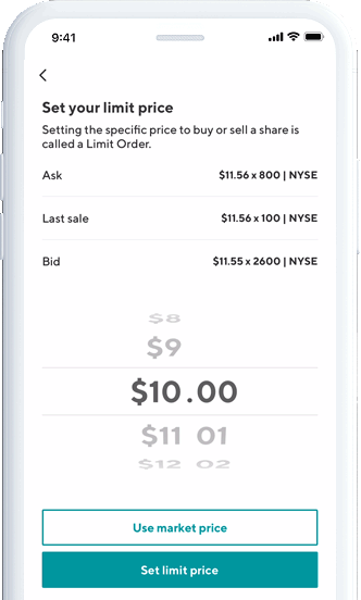 Set your limit price