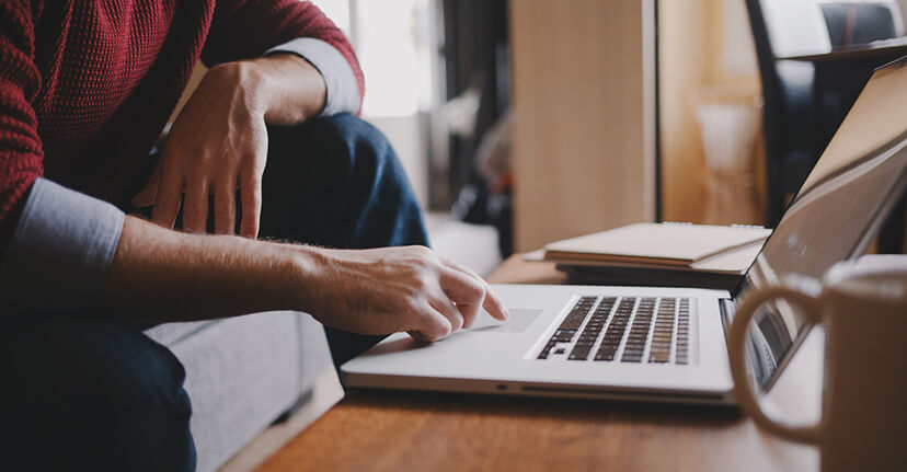 man on laptop