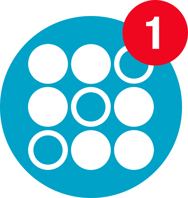 SoFi logo with notification flag