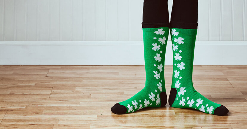 St. Patrick's Day socks