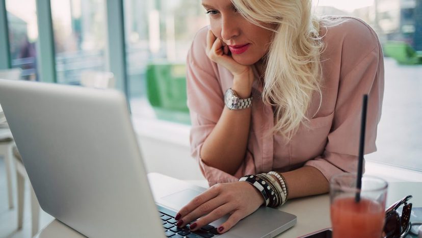 woman on laptop